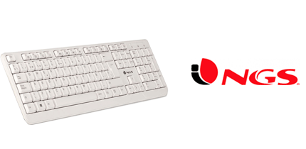 TECLADO NGS USB SPIKE BLANCO [Asignado: 69522]