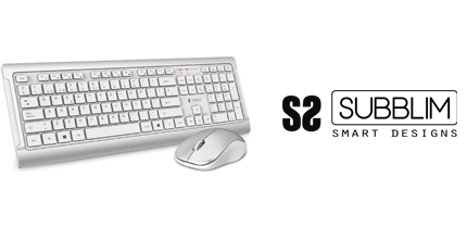 TECLADO SUBBLIM + MOUSE  USB  BLANCO [Asignado: 69326]