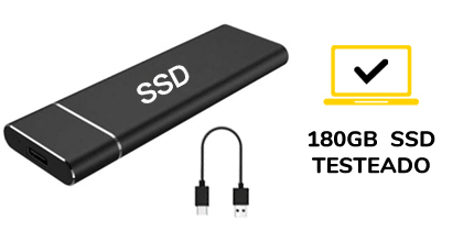 DISCO DURO EXTERNO  SSD 180 GB USB 3.1 EX-RENTING