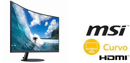 MONITOR 24 MP242 MSI CURVO HDMI+VGA FULLHD MONITOR 24 MP242 MSI CURVO HDMI+VGA FULLHD
