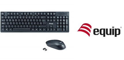 TECLADO EQUIP+MOUSE NEGRO INALAMBRICO [Asignado: 72247]