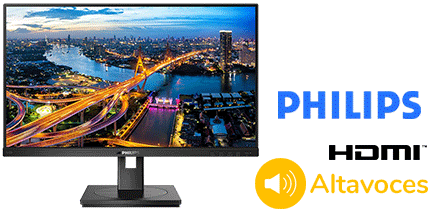 MONITOR 24 PHILIPS 243B1  FHD HDMI+DP+USB C