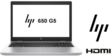 Portátil HP 650 G5 con pantalla 16:9 de 15.6 pulgadas, procesador CORE I7-8565U  4.6GHZ (8ª Generación), memoria DDR4, Salidas gráficas: HDMI