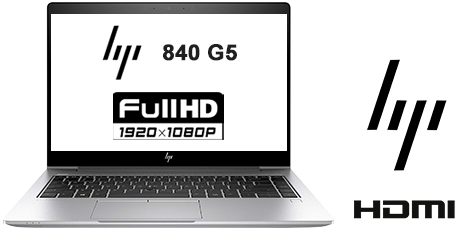 Portátil HP 840 G5 con pantalla 16:9 de 14.0 pulgadas, procesador CORE I5-7200  3.1 GHZ (7ª Generación), memoria DDR4, Salidas gráficas: HDMI