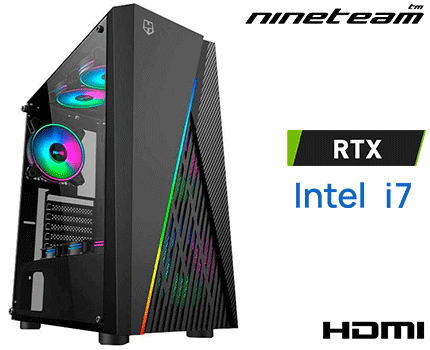 ORDENADOR NINETEAM THREE PRO CON RTX 3060 12GB I7/32GB/ SSD 480GB/<b>WINDOWS 11 HOME 64 BITS LEGAL</b>