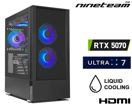 ORDENADOR NINETEAM ¡7 ULTRA RTX 5070 12GB I7/16GB/ SSD 480GB/WINDOWS 11 HOME LEGAL