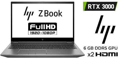 PORTATIL HP ZBOOK FURY CON RTX3000 6GB I7/4GB/ SSD 240GB ORIGINAL/WINDOWS 11 HOME LEGAL